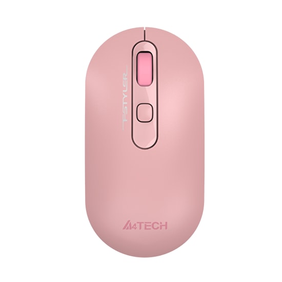 A4 Tech Fstyler FG20 Pembe 2.4G Nano Kablosuz Optik Mouse - 2000 DPI, 4 Tuşlu, 10m Menzil, Sessiz Tıklama