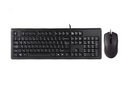 A4 Tech KR-9276 Siyah USB Kablolu Q Klavye Mouse Set - Türkçe FN Multimedya, 1000 DPI Optik Mouse, Suya Dayanıklı