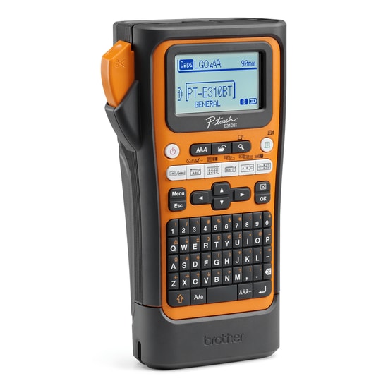 Brother PT-E310BTVP Taşınabilir Profesyonel Etiket Yazıcı - Bluetooth, 18mm TZe, Hızlı Baskı, Lityum-İyon Pil, USB C