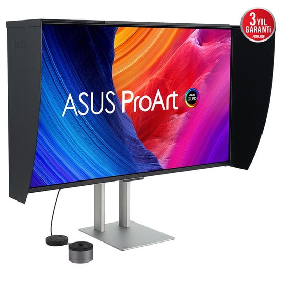 ASUS PA32UCDMR-K 31.5" 4K UHD QD-OLED 240Hz 0.1ms Monitör - 1000nit, HDR10, 10bit Renk, Thunderbolt 4 PD 96W, HDMI, DP