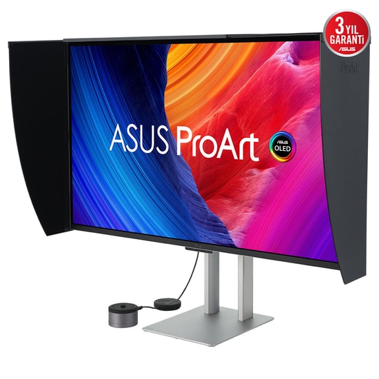 ASUS PA32UCDMR-K 31.5" 4K UHD QD-OLED 240Hz 0.1ms Monitör - 1000nit, HDR10, 10bit Renk, Thunderbolt 4 PD 96W, HDMI, DP
