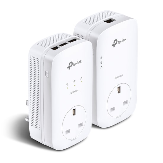 TP-Link TL-PA8033P KIT AV1300 Gigabit Powerline Adaptör - 3x Gbit Port, Passthrough Priz, 1300Mbps, MU-MIMO, 300m Menzil