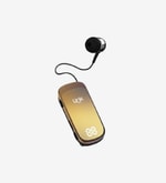 LinkTech V81 Makaralı Titreşimli Altın Mono Bluetooth Kulaklık (LPH-V81) - BT 5.2, LED, Çift Cihaz Bağlantı, 10m Menzil