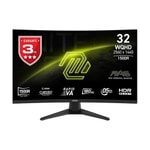MSI MAG 321CQF E18 32" WQHD 180Hz 0.5ms Kavisli Gaming Monitör - 2560x1440, 300nit, 1500R, HDMI, DP, Rapid VA, FreeSync