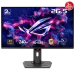 ASUS ROG Strix XG27UCDMG 27" 4K 240Hz 0.03ms Pivot OLED Monitör - 3840x2160, 400nit, 10 bit Renk, Tandem QD-OLED, G-Sync