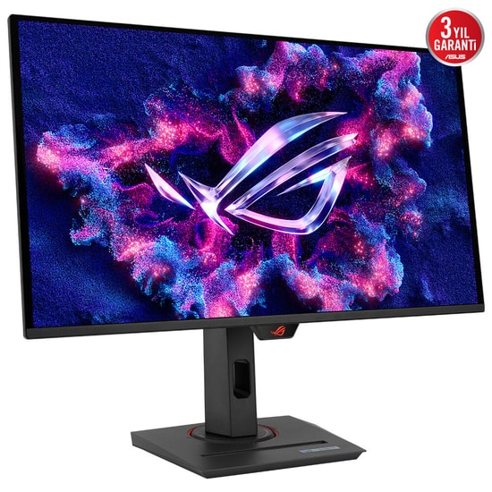 ASUS ROG Strix XG27UCDMG 27" 4K 240Hz 0.03ms Pivot OLED Monitör - 3840x2160, 400nit, 10 bit Renk, Tandem QD-OLED, G-Sync