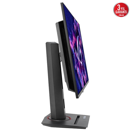 ASUS ROG Strix XG27UCDMG 27" 4K 240Hz 0.03ms Pivot OLED Monitör - 3840x2160, 400nit, 10 bit Renk, Tandem QD-OLED, G-Sync