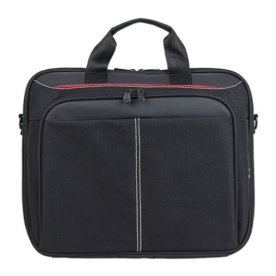 PLM PLC34 17" Siyah Su Geçirmez Notebook Çantası - Ergonomik, 600D Kumaş, 40cm Genişlik, 560gr Ağırlık, 2 Ana Cepli