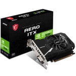 MSI GeForce GT 1030 AERO ITX 4GD4 OC Ekran Kartı (GT1030-AERO-4GD4OC) - 4GB GDDR4, 64 Bit, PCIe 3.0, 1430 MHz, HDMI, DVI