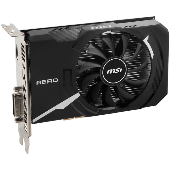 MSI GeForce GT 1030 AERO ITX 4GD4 OC Ekran Kartı (GT1030-AERO-4GD4OC) - 4GB GDDR4, 64 Bit, PCIe 3.0, 1430 MHz, HDMI, DVI