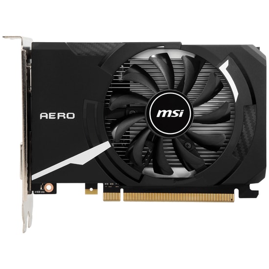 MSI GeForce GT 1030 AERO ITX 4GD4 OC Ekran Kartı (GT1030-AERO-4GD4OC) - 4GB GDDR4, 64 Bit, PCIe 3.0, 1430 MHz, HDMI, DVI