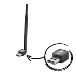 Hadron LV-UW02T Wireless Bilgisayar Dongle (NT-117245) - 150 Mbps, 2.4 GHz, USB WiFi Adaptörü, Siyah Renk, Tak Çalıştır