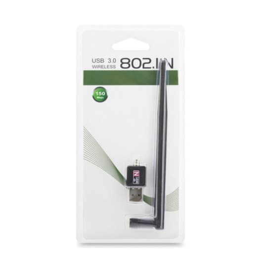 Hadron LV-UW02T Wireless Bilgisayar Dongle (NT-117245) - 150 Mbps, 2.4 GHz, USB WiFi Adaptörü, Siyah Renk, Tak Çalıştır