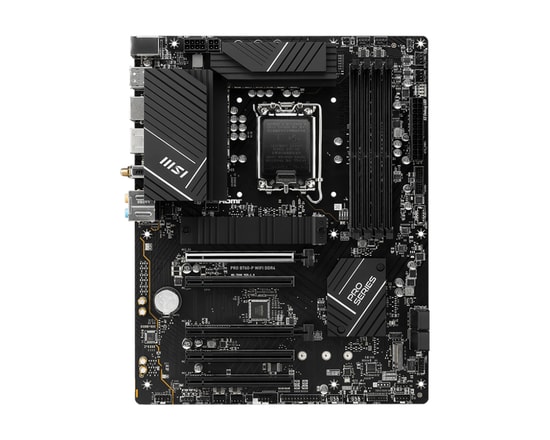 MSI PRO B760-P WIFI LGA 1700 DDR4 ATX Anakart - DDR4 5333MHz (OC), PCIe 4.0, Çift M.2, USB C 10Gbps, WiFi 6E, 2.5G LAN