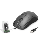 Hadron HDX3261 USB Kablolu Optik Mouse (Siyah) NT-117247 - Optik Sensör, Ergonomik Tasarım, Sessiz Tıklama, 1600 DPI