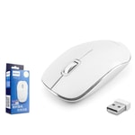 Nettech Philips M323 Beyaz Kablosuz Optik Mouse (NT-117244) - Sessiz 3 Tuşlu Ergonomik Tasarım, 1200 DPI Genel Kullanım