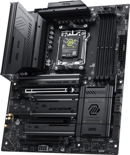 MSI MAG X870E Tomahawk MAX WiFi AM5 DDR5 ATX Anakart - 8400MHz(OC), 4xM.2, USB4 40Gbps, WiFi 7, 5G LAN, HDMI, DP, RGB