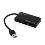 Dark DK-AC-USB341 USB 3.2 Gen 1 Type-A 4 Port USB Çoğaltıcı - Dahili Kablolu Yüksek Hızlı Hub, Harici Güç Desteği, Siyah