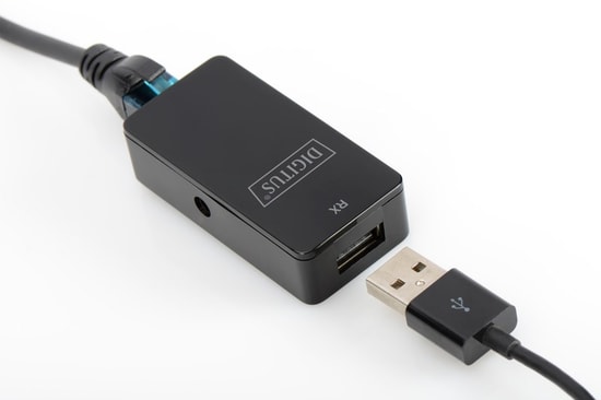 Digitus USB 2.0 Mesafe Uzatma Cihazı (DA-70141) - CAT 6/6A/7 AWG23 S/FTP F/FTP 50 Metre, USB A, Tak Çalıştır, 480Mbps