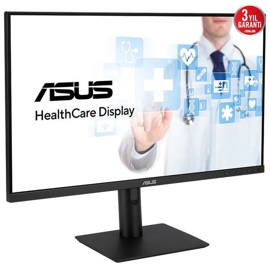 Asus HealthCare HA2441A 23.8" QHD 75Hz 5ms IPS Medical Monitör - 2560x1440, DICOM, 300cd, USB-C 15W PD, Flicker-free