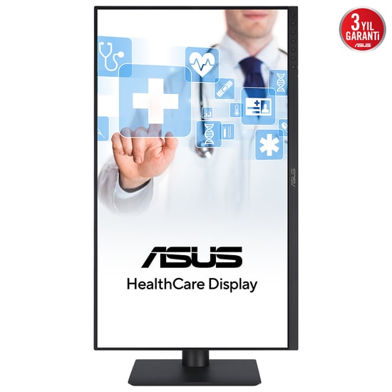 Asus HealthCare HA2441A 23.8" QHD 75Hz 5ms IPS Medical Monitör - 2560x1440, DICOM, 300cd, USB-C 15W PD, Flicker-free