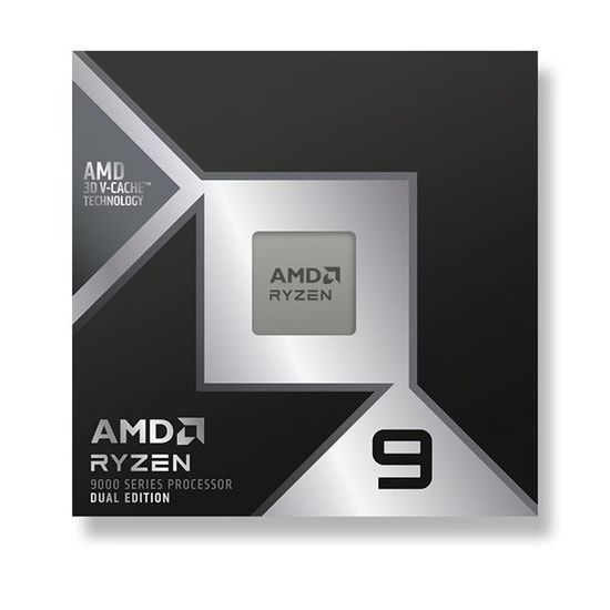 AMD Ryzen 9 9950X3D2 Dual Edition 5.6GHz AM5 İşlemci (100-100001978WOF) - Fansız, Kutulu, 16 Çekirdek, 192MB Cache, 200W