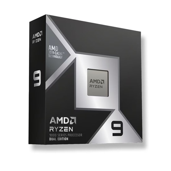 AMD Ryzen 9 9950X3D2 Dual Edition 5.6GHz AM5 İşlemci (100-100001978WOF) - Fansız, Kutulu, 16 Çekirdek, 192MB Cache, 200W