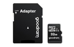 GOODRAM 32GB MicroSD Class 10 UHS-I Kart + Adaptör (M1AA-0320R12) - 100MB/s Okuma, 10MB/s Yazma, Dayanıklı