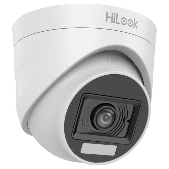 HiLook THC-T127-LPS 2MP ColorVu Analog Turret Kamera - 2.8mm Sabit Lens, 1080P, Renkli Gece Görüş, Sesli, IP67 Koruma
