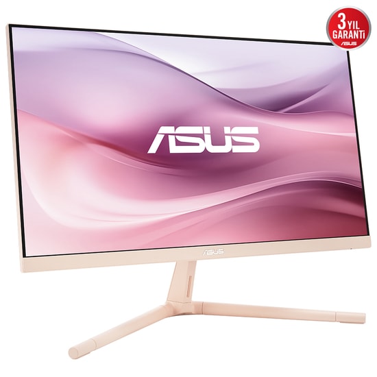 Asus VU249CFE-P 23.8" FHD 100Hz 1ms IPS Monitör - USB-C (15W PD), Rose Pink, Adaptive-Sync, Eye Care Plus, VESA, 250cd