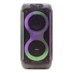 Hepu HP-939 Party Box Kablosuz Bluetooth Hoparlör (Siyah) - 80W RMS Güç, 2x8u0022 Woofer, RGB, USB ve Karaoke Desteği