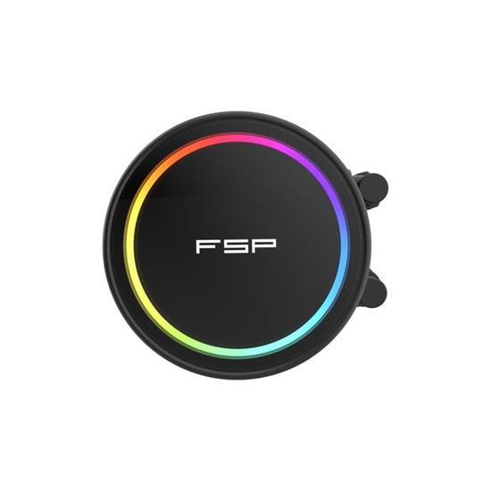 FSP AE24-B SIYAH 240mm ARGB Sıvı Soğutucu - Dual 120mm Fan, 2300 RPM, 81.7 CFM, Intel 1700/1851 ve AMD AM4/AM5 Uyumlu