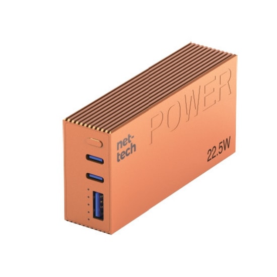Nettech NT-PW43 Turuncu 22.5W Hızlı Şarj 10000mAh Powerbank (NT-115648) - 4 Çıkışlı, PD Hızlı Şarj, Uçuşa Güvenli