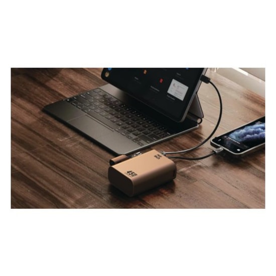 Nettech NT-PW41 45W 20000 mAh Gold Taşınabilir Powerbank - 45W PD Hızlı Şarj, Type-C ve USB Çıkışlı, Uçuşa Güvenli