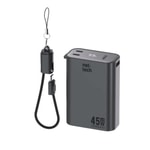 Nettech NT-PW41 45W 20000 mAh Taşınabilir Powerbank (Siyah) - PD Hızlı Şarj, Type-C ve USB Çıkışlı, Uçuşa Güvenli