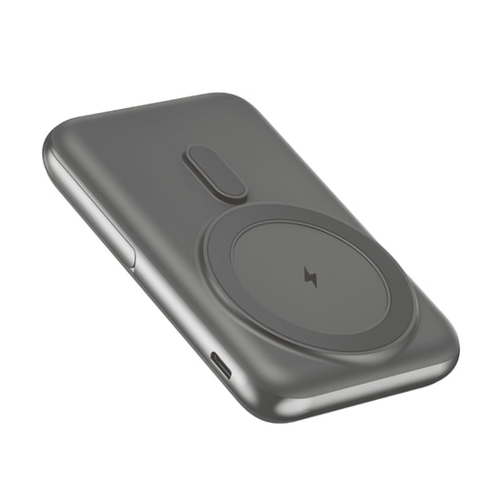 Nettech NT-PW33 Gri 10000mAh Magsafe Powerbank (NT-PW33 GRI) - 15W+20W PD Hızlı Şarj, Kablosuz Şarj, Type-C, Alüminyum