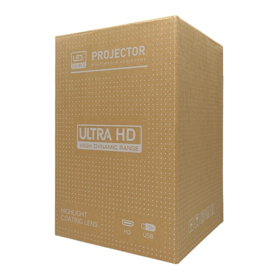 Nettech HY300 Pro Beyaz Projeksiyon Cihazı (NT-113331) - Android TV, 4K Destekli, HDMI, USB, Taşınabilir Sinema