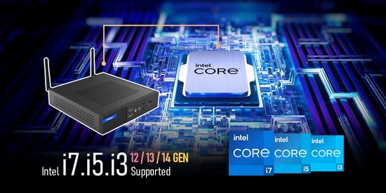 Prittec OX2 Q7-TH610L-I5-12400-16-512 Mini PC - Intel Core i5-12400, 16GB RAM, 512GB NVMe M.2 SSD, FreeDOS Bilgisayar