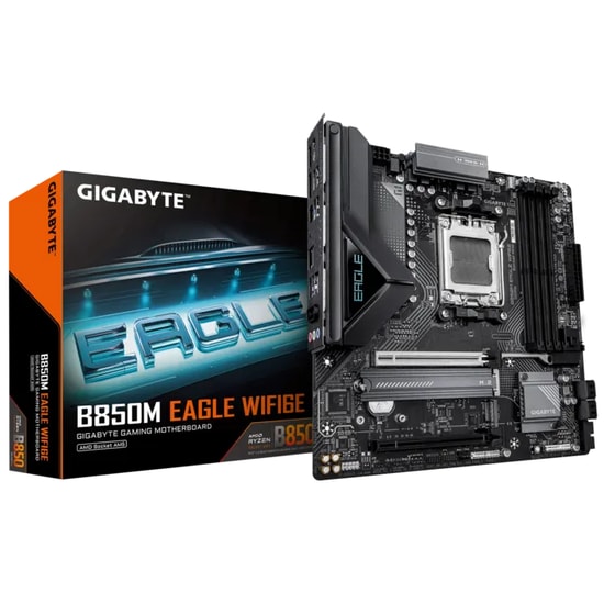 Gigabyte B850M EAGLE WIFI6E AM5 DDR5 mATX Anakart - 8200MHz OC, 2xM.2, PCIe 5.0, WiFi 6E, HDMI 2.1, DP 1.4, 2.5GbE LAN