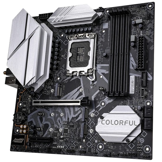 Colorful BATTLE-AX B760M-PLUS WIFI D5 V20 DDR5 Anakart - Intel LGA1700, B760, mATX, 2xM.2, WiFi, HDMI, DP, USB 3.2