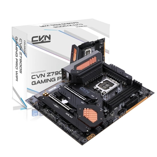 Colorful CVN Z790D5 GAMING PRO WIFI V20 DDR5 INTEL Z790 ATX Anakart - LGA1700, 7000MT/s(OC), 4xM.2, WiFi 6, BT 5.2