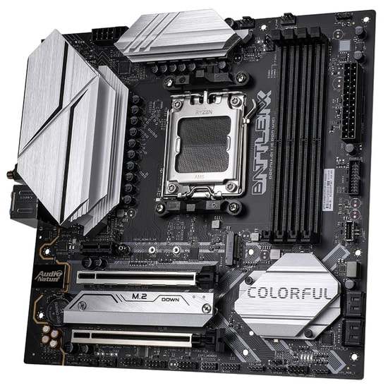 COLORFUL BATTLE-AX B850M-PLUS PRO WIFI 6 V14 7600MHZ Anakart - AM5, DDR5, PCIe 5.0, 2xM.2, Wi-Fi 6, BT 5.3, HDMI, mATX