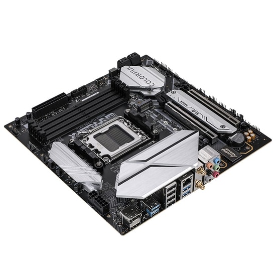 COLORFUL BATTLE-AX B850M-PLUS PRO WIFI 6 V14 7600MHZ Anakart - AM5, DDR5, PCIe 5.0, 2xM.2, Wi-Fi 6, BT 5.3, HDMI, mATX