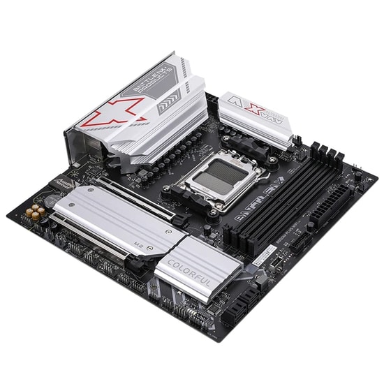 Colorful BATTLE-AX B850M-PLUS WIFI 6 V14 DDR5 6800MHZ Anakart - AM5, 2xM.2, PCIe 5.0, Wi-Fi 6, BT 5.1, 192GB RAM, mATX
