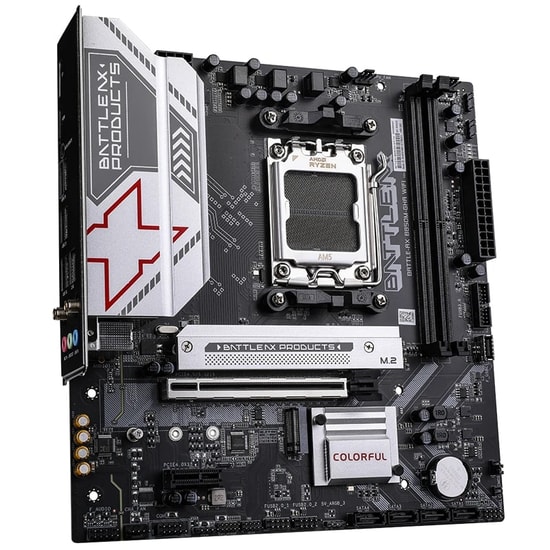 Colorful BATTLE-AX B850M-GHA WIFI 6E V14 DDR5 7200MHz Anakart - AM5, Wi-Fi 6E, 7200MHz, 2xM.2, PCIe 5.0, BT 5.3, mATX