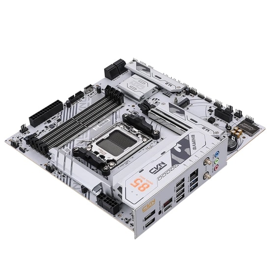 Colorful CVN B850M GAMING FROZEN V14A DDR5 8400MHz mATX AM5 Anakart - Wi-Fi 6, BT 5.2, 3xM.2, PCIe 5.0, 192GB RAM Destek