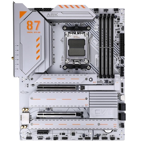 Colorful CVN X870 ARK FROZEN WIFI 7 V14 DDR5 8200MHz mATX Anakart - AM5, PCIe 5.0, 3xM.2, BT 5.4, 8200MT/s(OC), 192GB RA