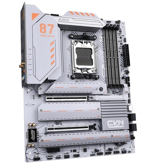 Colorful CVN X870 ARK FROZEN WIFI 7 V14 DDR5 8200MHz mATX Anakart - AM5, PCIe 5.0, 3xM.2, BT 5.4, 8200MT/s(OC), 192GB RA