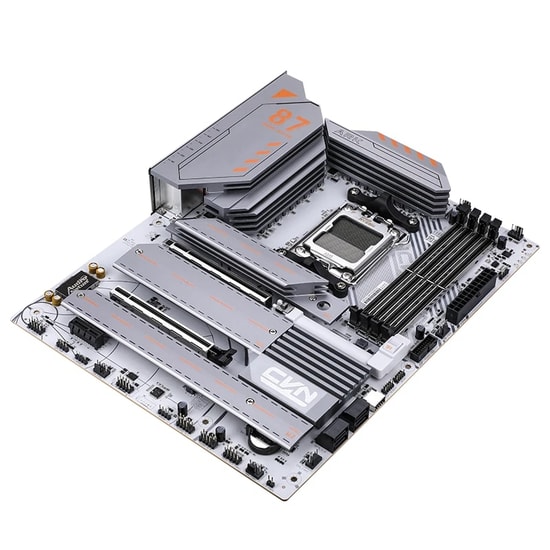 Colorful CVN X870 ARK FROZEN WIFI 7 V14 DDR5 8200MHz mATX Anakart - AM5, PCIe 5.0, 3xM.2, BT 5.4, 8200MT/s(OC), 192GB RA