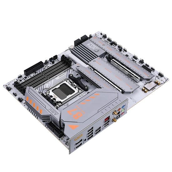 Colorful CVN X870 ARK FROZEN WIFI 7 V14 DDR5 8200MHz mATX Anakart - AM5, PCIe 5.0, 3xM.2, BT 5.4, 8200MT/s(OC), 192GB RA